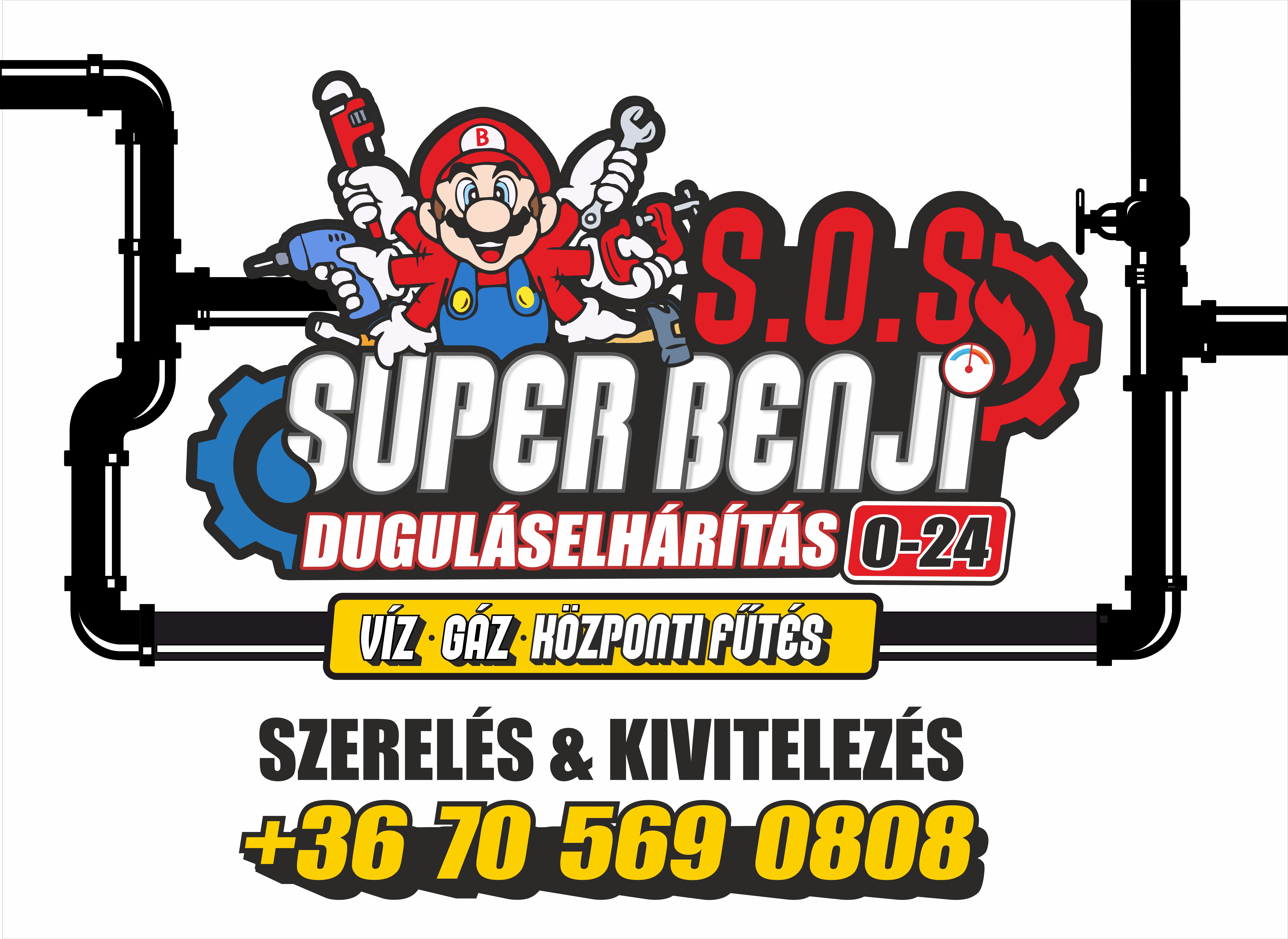 S.O.S Super Benji logó